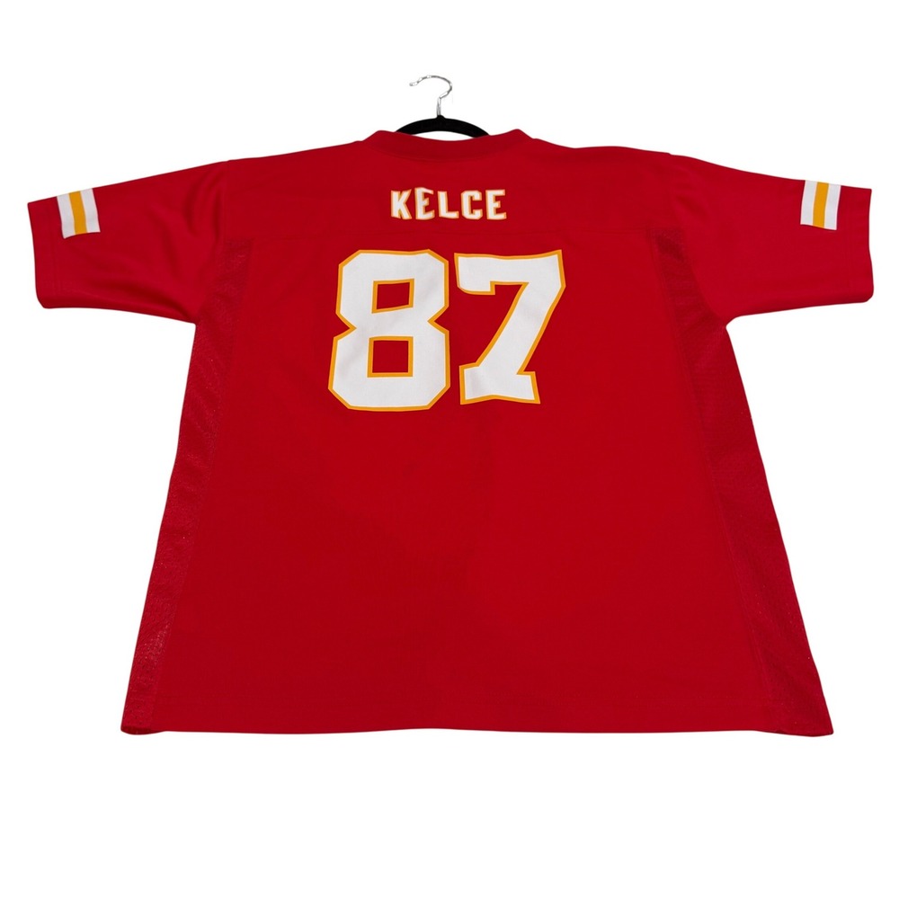 NFL Team Apparel Kansas City Chiefs Travis Kelce 87 Youth Jersey XL Red 18/20